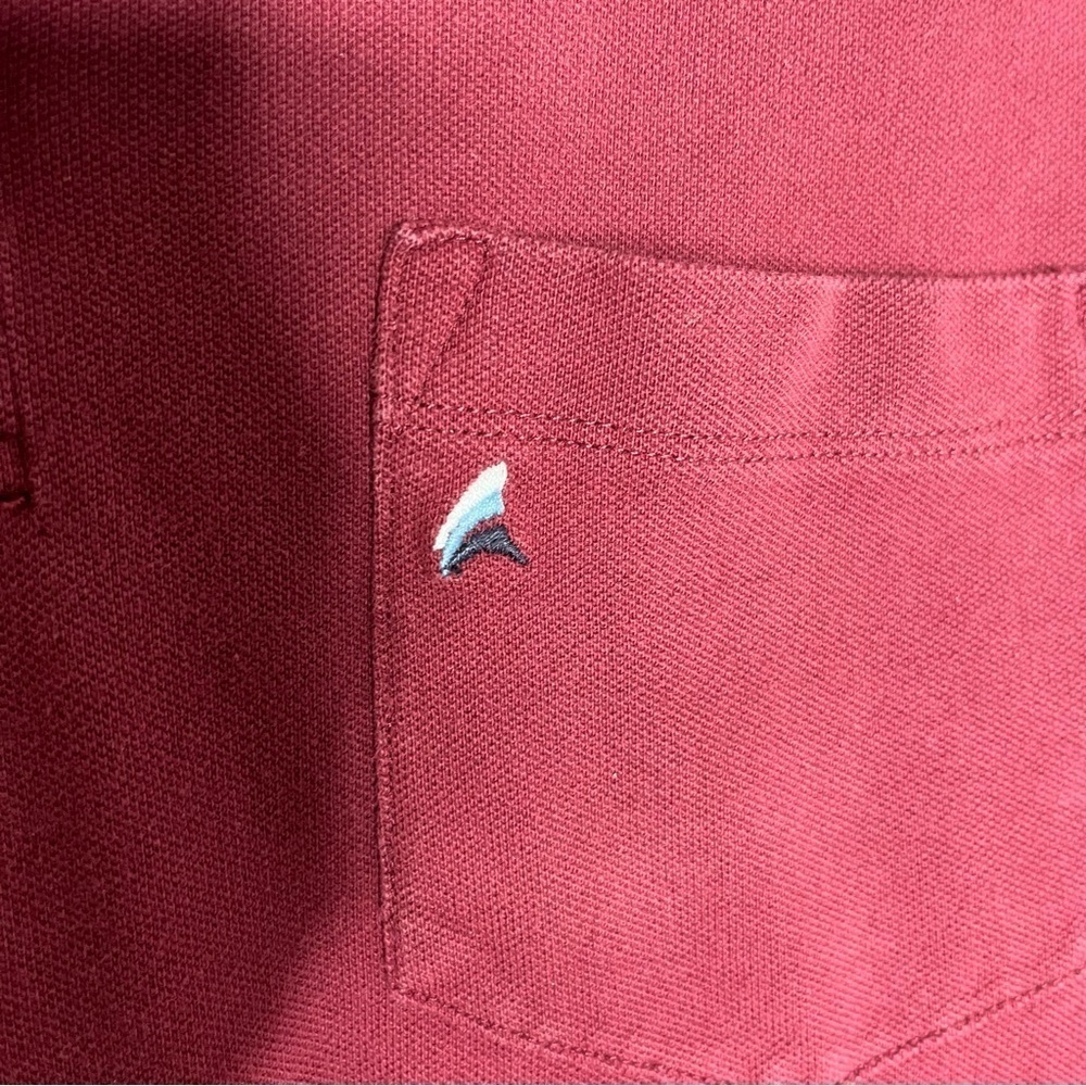 Tailor Vintage Size Large Cotton Stretch Long Sleeve Polo Shirt - Picture 3 of 5